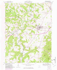 Peebles 1961 topographic map preview