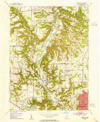 Peninsula 1953 topographic map preview