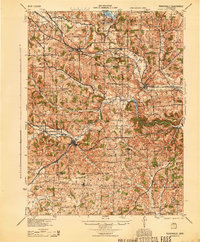 Perrysville 1944 topographic map thumbnail