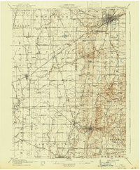 Mount Gilead 1916 topographic map thumbnail