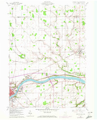 Napoleon East 1960 topographic map thumbnail