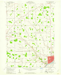 Napoleon West 1959 topographic map thumbnail