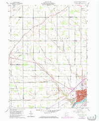 Napoleon West 1959 topographic map thumbnail