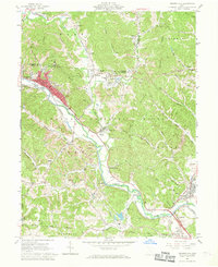 Nelsonville 1961 topographic map thumbnail
