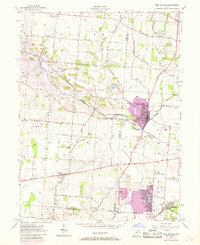 New Carlisle 1955 topographic map thumbnail