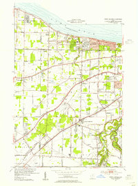 North Olmsted 1953 topographic map thumbnail