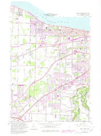 North Olmsted 1963 topographic map thumbnail