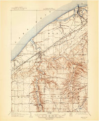 Mentor 1907 topographic map thumbnail