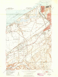 Mentor 1953 topographic map thumbnail