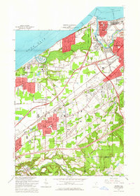 Mentor 1963 topographic map thumbnail