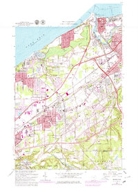 Mentor 1963 topographic map thumbnail