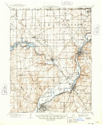 Miamisburg 1908 topographic map thumbnail