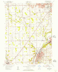Miamisburg 1955 topographic map thumbnail