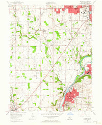 Miamisburg 1955 topographic map thumbnail