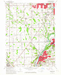 Miamisburg 1965 topographic map thumbnail