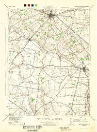 Milford Center 1944 topographic map thumbnail