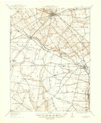 Milford Center 1916 topographic map thumbnail