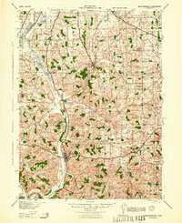 Millersburg 1943 topographic map thumbnail