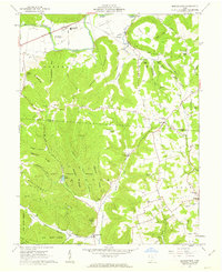 Morgantown 1961 topographic map thumbnail