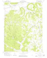 Morgantown 1961 topographic map thumbnail