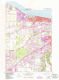 North Olmsted 1963 topographic map thumbnail
