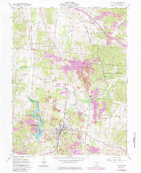 Oak Hill 1961 topographic map thumbnail