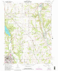 Oxford 1961 topographic map thumbnail