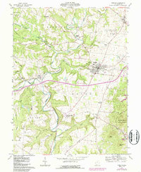 Peebles 1961 topographic map preview