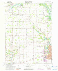 Piqua West 1961 topographic map thumbnail