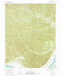 Pond Run 1967 topographic map thumbnail