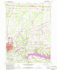 Ravenna 1960 topographic map thumbnail