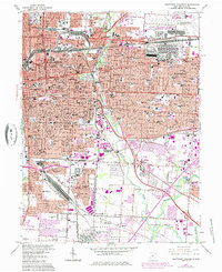Southeast Columbus 1964 topographic map thumbnail