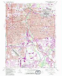 Southeast Columbus 1964 topographic map thumbnail