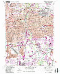 Southeast Columbus 1964 topographic map thumbnail