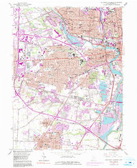 Southwest Columbus 1965 topographic map thumbnail