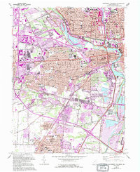 Southwest Columbus 1965 topographic map thumbnail