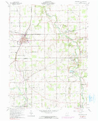 Spencerville 1960 topographic map thumbnail