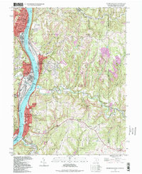 Steubenville East 1997 topographic map thumbnail