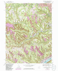 Steubenville West 1968 topographic map thumbnail