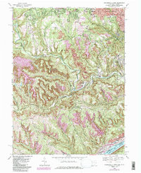 Steubenville West 1968 topographic map thumbnail