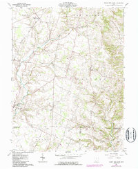 Sugar Tree Ridge 1961 topographic map thumbnail