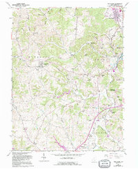 The Plains 1961 topographic map thumbnail