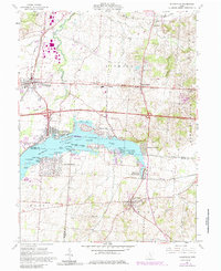 Thornville 1961 topographic map thumbnail