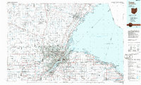 Toledo 1986 topographic map thumbnail