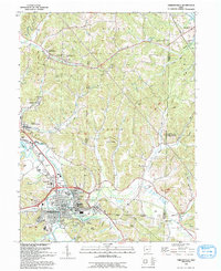 Uhrichsville 1993 topographic map thumbnail