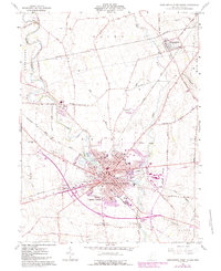 Washington Court House 1961 topographic map thumbnail