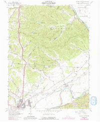 Waverly North 1961 topographic map thumbnail