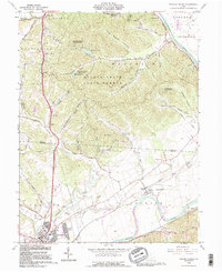 Waverly North 1992 topographic map thumbnail