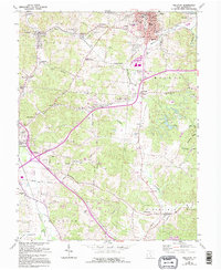 Wellston 1961 topographic map preview
