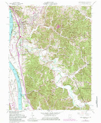 Wheelersburg 1961 topographic map thumbnail